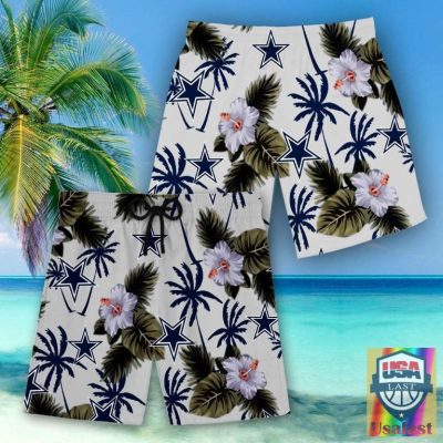 Dallas Cowboys 3D Hawaiian Shirt Beach Short - Hot Sale 2025