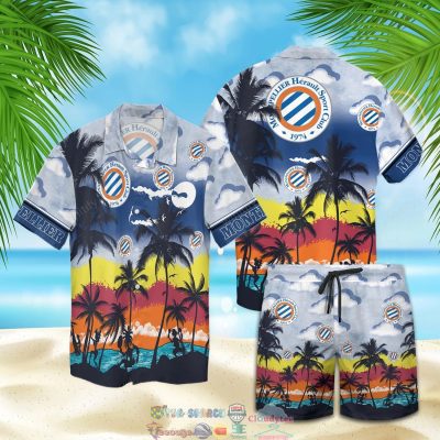 Montpellier Fc Palm Tree Hawaiian Shirt Beach Shorts - Hot Sale 2025