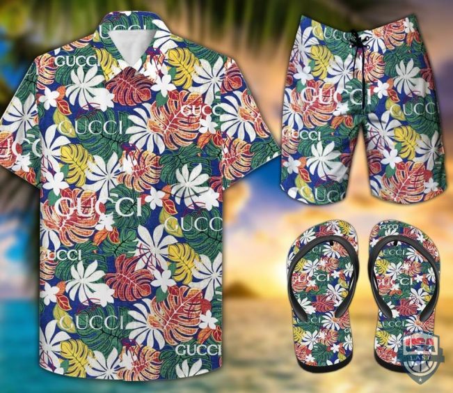 Gucci Set Hawaiian Shirt Beach Short 13 - Hot Sale 2025