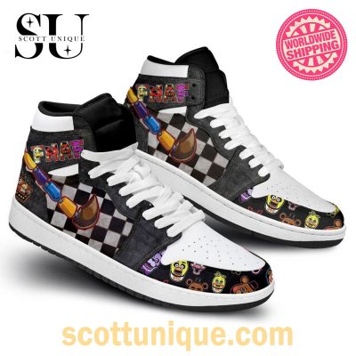 5NAF Art Horror Air Jordan 1 High Top Sneaker -Soulcals.com