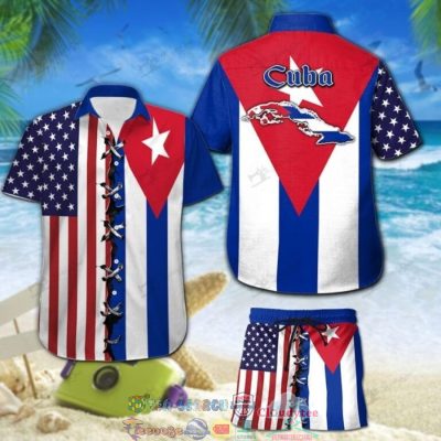 Cuba American Flag Hawaiian Shirt And Shorts - Hot Sale 2025