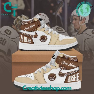 AHL Hershey Bears Air Jordan 1 Sneakers - soulcals.com