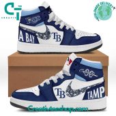 MLB Tampa Bay Rays Personalized Air Jordan 1 Sneaker - soulcals.com