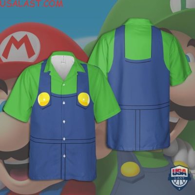 Mario Game Luigi Cosplay Hawaiian Shirts Beach Shorts - Hot Sale 2025