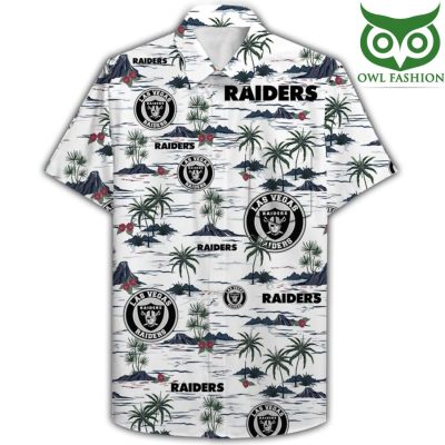 Las vegas raiders NFL Palm trees COMBO HAWAII SHIRT SHORTS