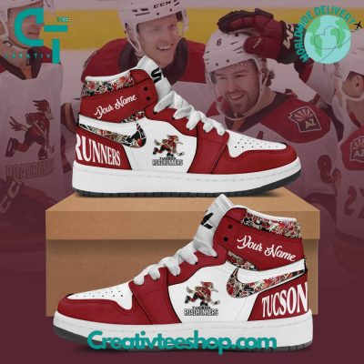 AHL Tucson Roadrunners Air Jordan 1 Sneakers - soulcals.com