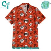 San Francisco Giants Orange Camouflage Hawaiian Set - demo10