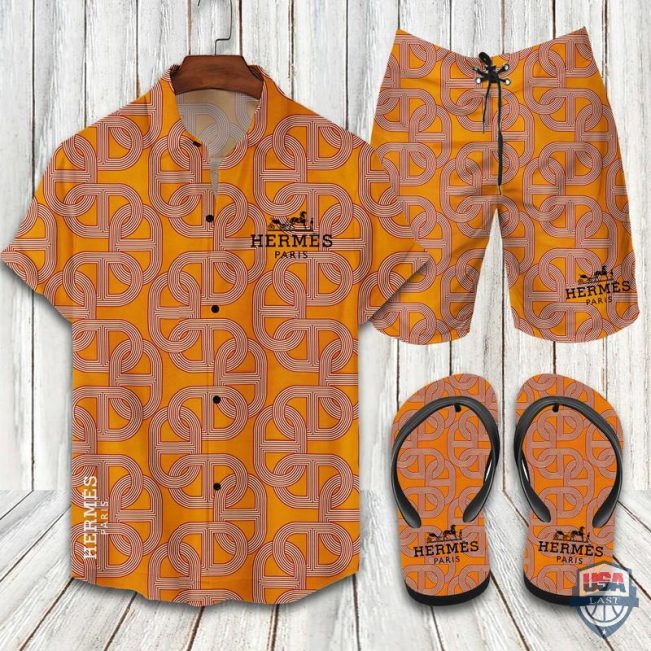 Hermes Hawaiian Shirt Beach Short 05 - Hot Sale 2025