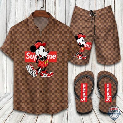 Louis Vuitton Supreme Hawaiian Shirt Beach Short - Hot Sale 2025