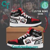 WHL Portland Winterhawks Custom Name Air Jordan 1 Sneaker - soulcals.com