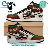 A Bathing Ape Shark Air Jordan 1 Sneaker - demo10