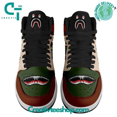 A Bathing Ape Shark Air Jordan 1 Sneaker - soulcals.com