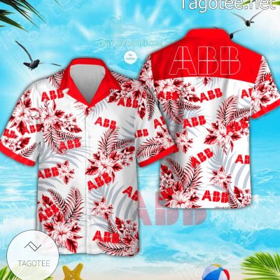 ABB Group Logo Hawaiian Shirt And Shorts - Teesmith