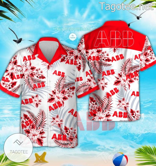 ABB Group Logo Hawaiian Shirt And Shorts - Teesmith