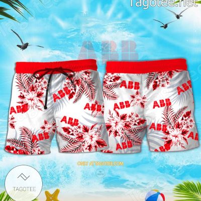 ABB Group Logo Hawaiian Shirt And Shorts - Teesmith