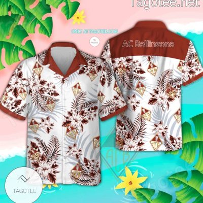 AC Bellinzona Logo Hawaiian Shirt And Shorts - Teesmith