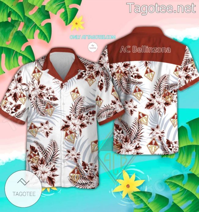 AC Bellinzona Logo Hawaiian Shirt And Shorts - Teesmith