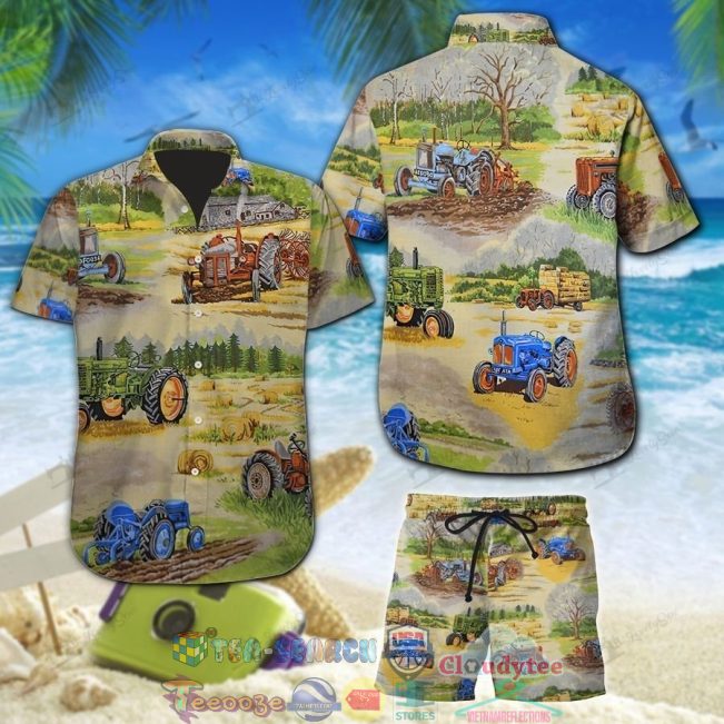 Farm Tractor Hawaiian Shirt And Shorts - Hot Sale 2025