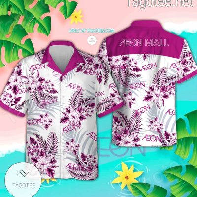 AEON Mall Logo Hawaiian Shirt And Shorts - Teesmith