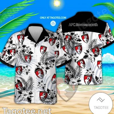 AFC Bournemouth Logo Hawaiian Shirt And Shorts - Teesmith