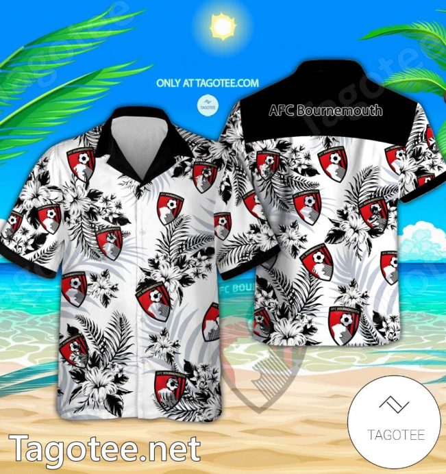 AFC Bournemouth Logo Hawaiian Shirt And Shorts - Teesmith