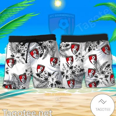 AFC Bournemouth Logo Hawaiian Shirt And Shorts - Teesmith