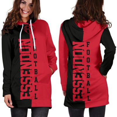 AFL Essendon Bombers Red Black Women Hoodie Dress