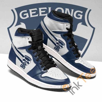AFL Geelong Cats Navy White Air Jordan 1 High Sneakers