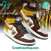 Afl Hawthorn Hawks Air Jordan 1 Sneakers - demo10