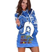Afl North Melbourne Kangaroos Custom Text Aboriginal Women Hoodie Dress3.jpg - demo10