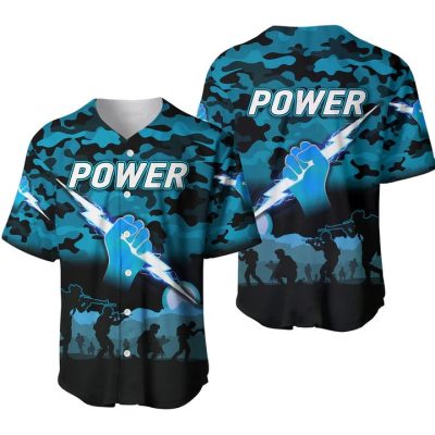 AFL Port Adelaide ANZAC Day Teal Black Baseball Jersey