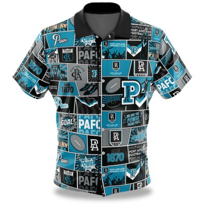 AFL Port Adelaide Hawaiian Shirt V3