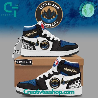 AHL Cleveland Monsters Air Jordan 1 Sneaker - soulcals.com