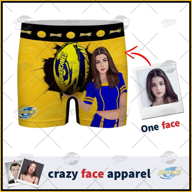 Custom Face Wellington Hurricanes Men Boxer Personalized Gifts For Him - OldSchoolThings - Personalize Your Own New & Retro Sports Jerseys, Hoodies, T Shirts