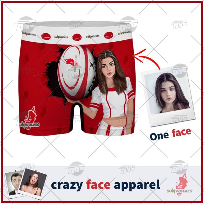 Custom men boxer with face Super Rugby SUNWOLVES personalized gifts for him - OldSchoolThings - Personalize Your Own New & Retro Sports Jerseys, Hoodies, T Shirts