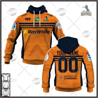 Personalise Super Rugby Act Brumbies 2022 Mens Clash Jersey - OldSchoolThings - Personalize Your Own New & Retro Sports Jerseys, Hoodies, T Shirts
