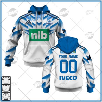Personalise Auckland Blues Super Rugby 2022 Away Jersey - OldSchoolThings - Personalize Your Own New & Retro Sports Jerseys, Hoodies, T Shirts