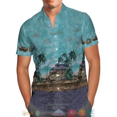 Aslav Australian Army Palm Tree Hawaiian Shirt, Shorts - Hot Sale 2025