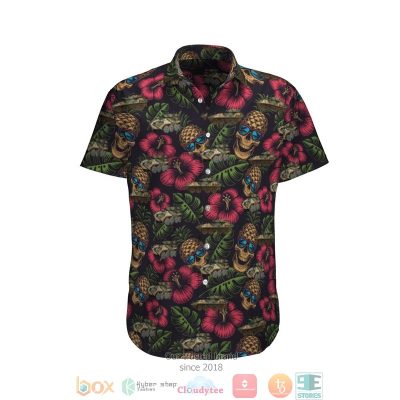 Aslav Australian Army Pineapple Black Hawaiian Shirt, Shorts - Hot Sale 2025