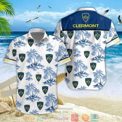 Asm Clermont Auvergne Hawaiian Shirt, Short - Hot Sale 2025