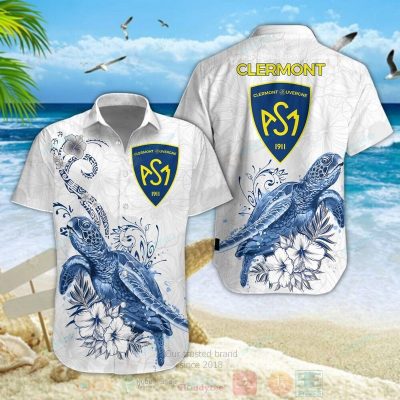 Asm Clermont Auvergne Turtle Hawaiian Shirt, Short - Hot Sale 2025