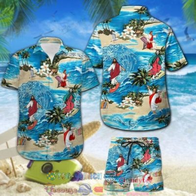 God Surfing Hawaiian Shirt And Shorts - Hot Sale 2025