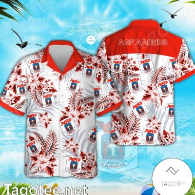 Aarhus Danish Superliga Hawaiian Shirt - Teesmith