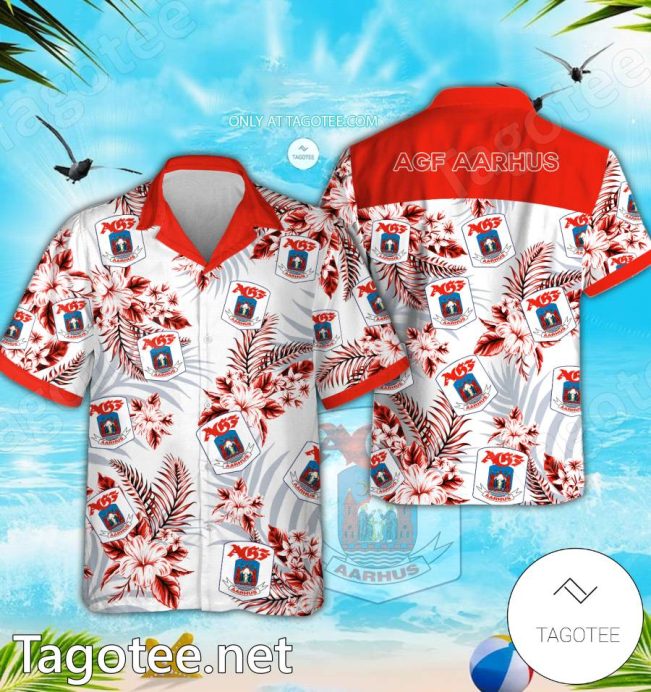 Aarhus Danish Superliga Hawaiian Shirt - Teesmith
