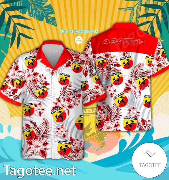 Abarth Logo Hawaiian Shirt And Shorts - Teesmith