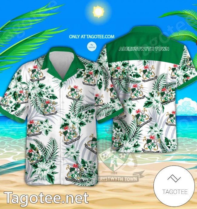 Aberystwyth Town Cymru Premier Hawaiian Shirt - Teesmith
