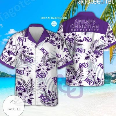 Abilene Christian University Logo Hawaiian Shirt And Shorts - Teesmith