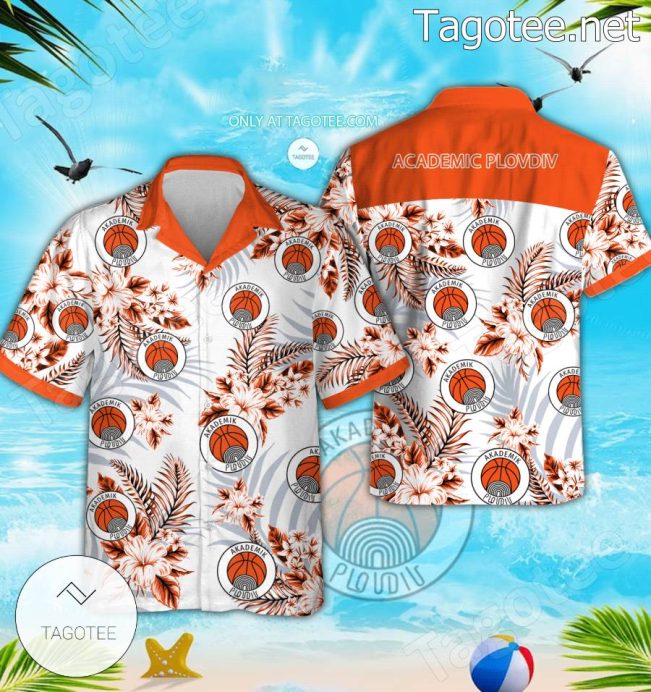 Academic Plovdiv Logo Hawaiian Shirt And Shorts - Teesmith