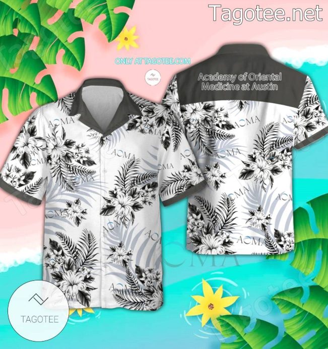 Academy of Oriental Medicine at Austin Logo Aloha Summer Shirt - Teesmith
