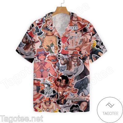 Ace One Piece Shirtless Hawaiian Shirt And Short